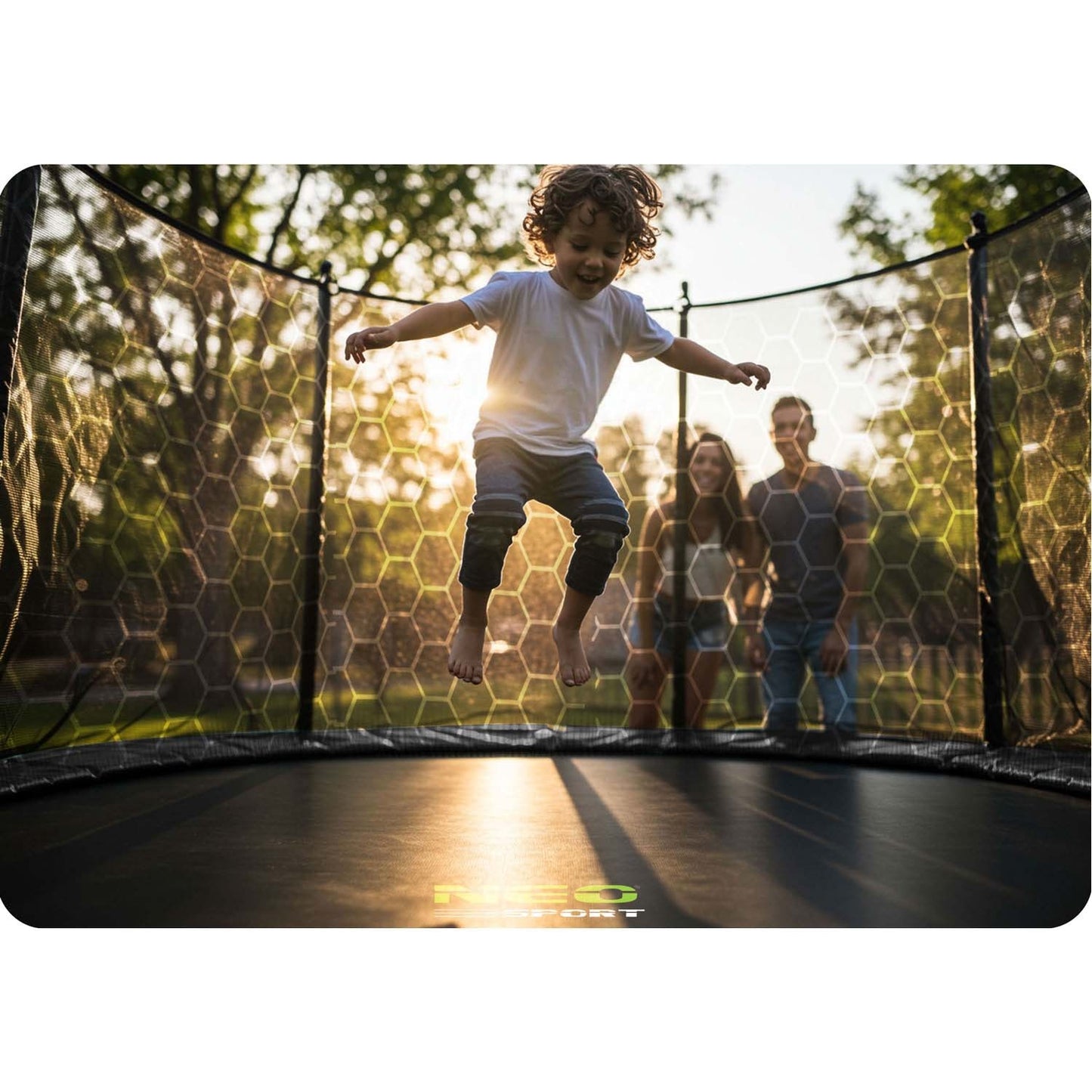 6ft/183cm Garden Trampoline with Inner Net and Ladder Neo-Sport