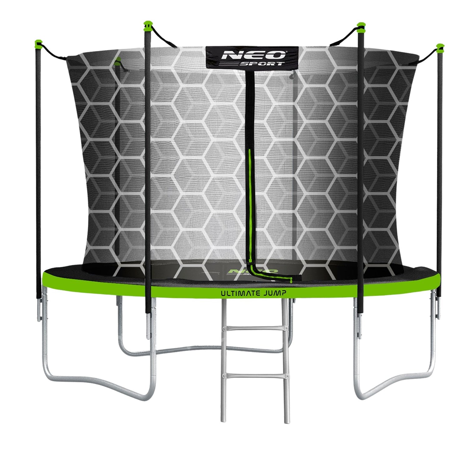 6ft/183cm Garden Trampoline with Inner Net and Ladder Neo-Sport