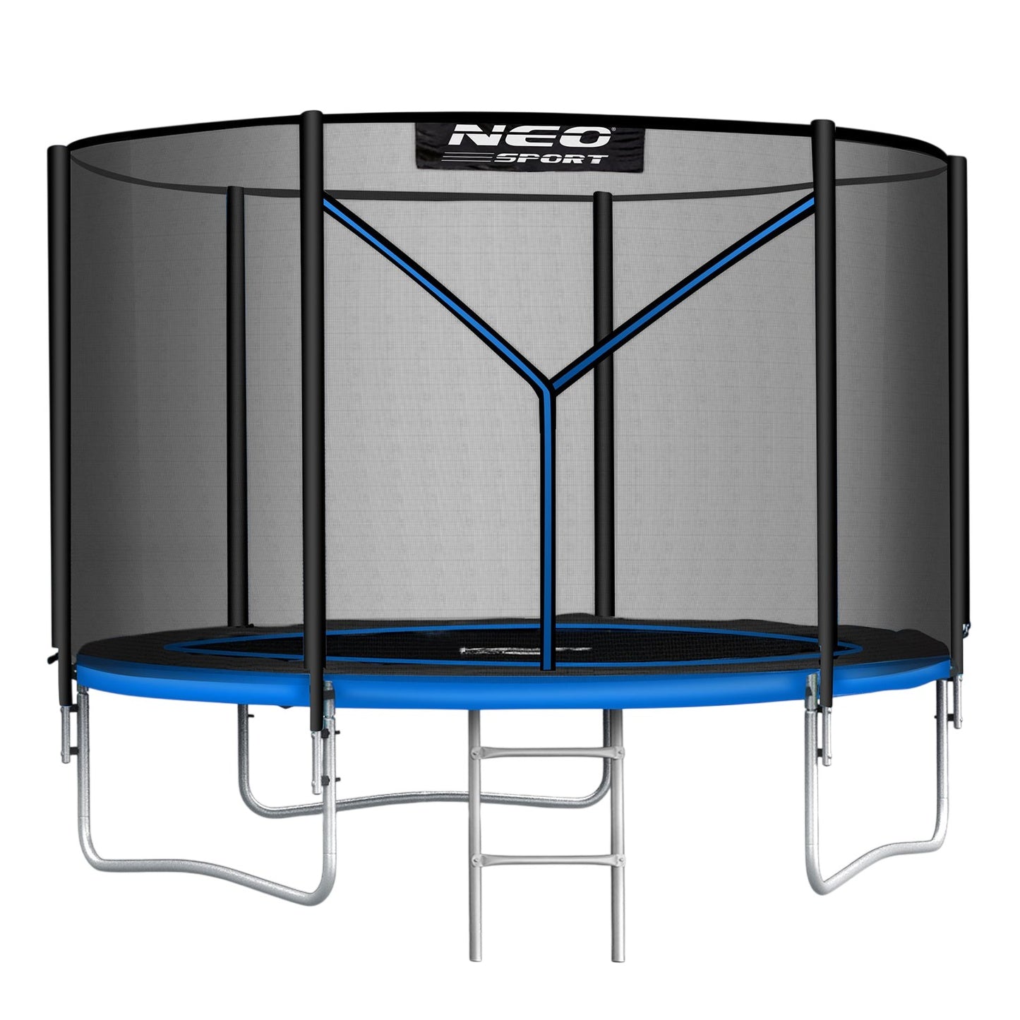 6ft/183cm Garden Trampoline with Outdoor Net and Ladder Neo-Sport