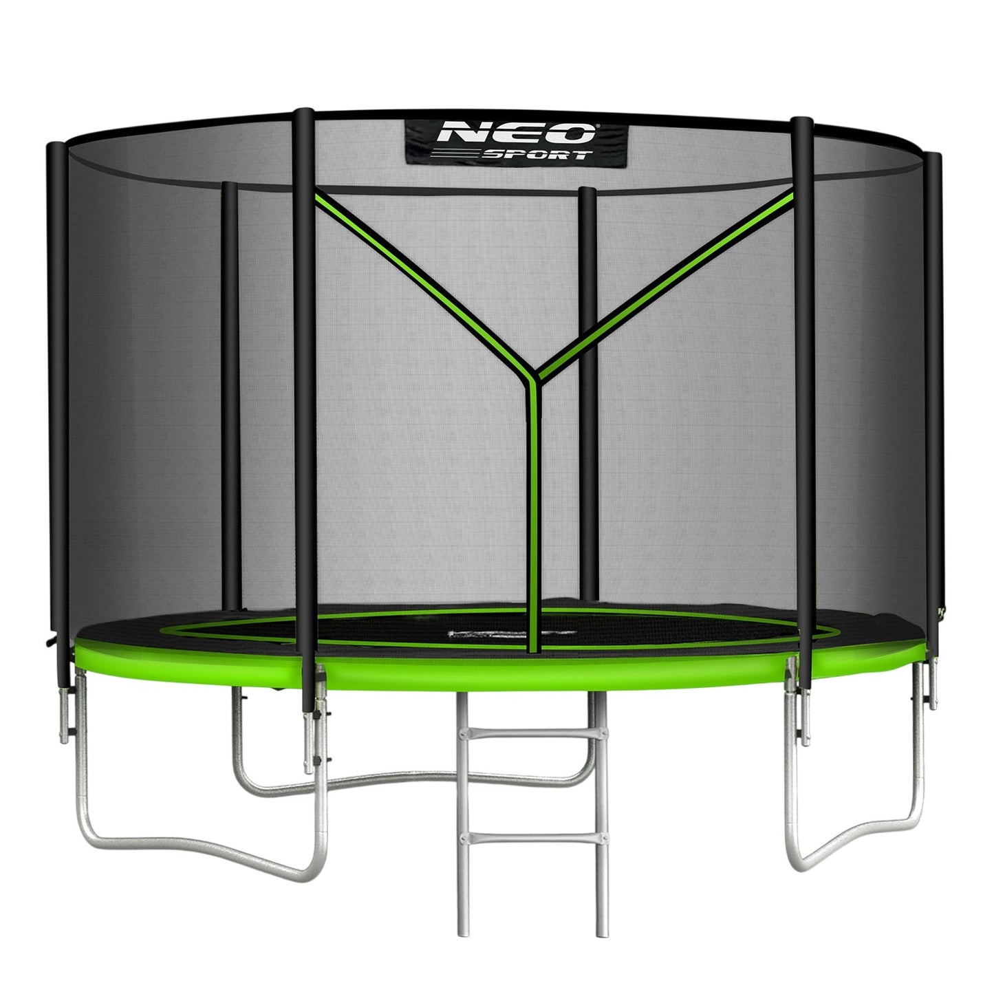 6ft/183cm Garden Trampoline with Outdoor Net and Ladder Neo-Sport
