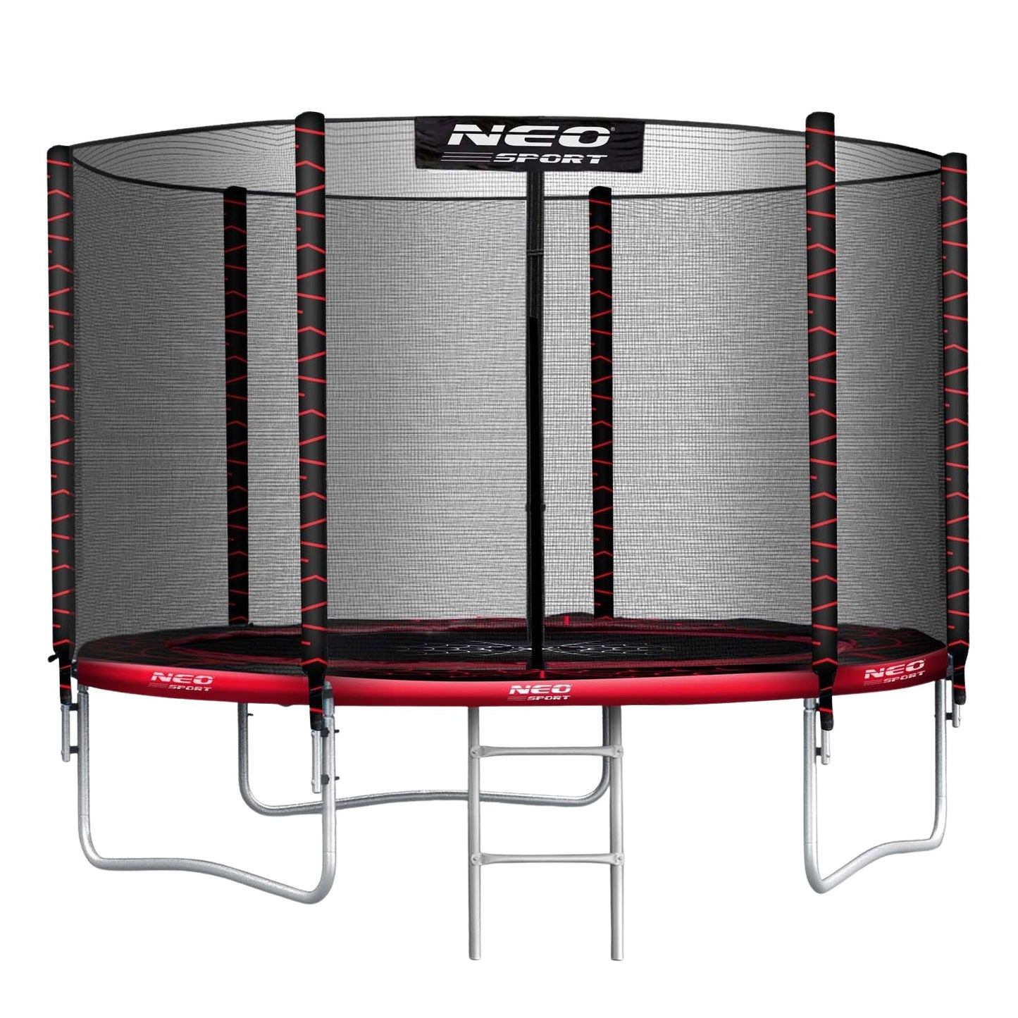 6ft/183cm Garden Trampoline with Outdoor Net and Ladder Neo-Sport