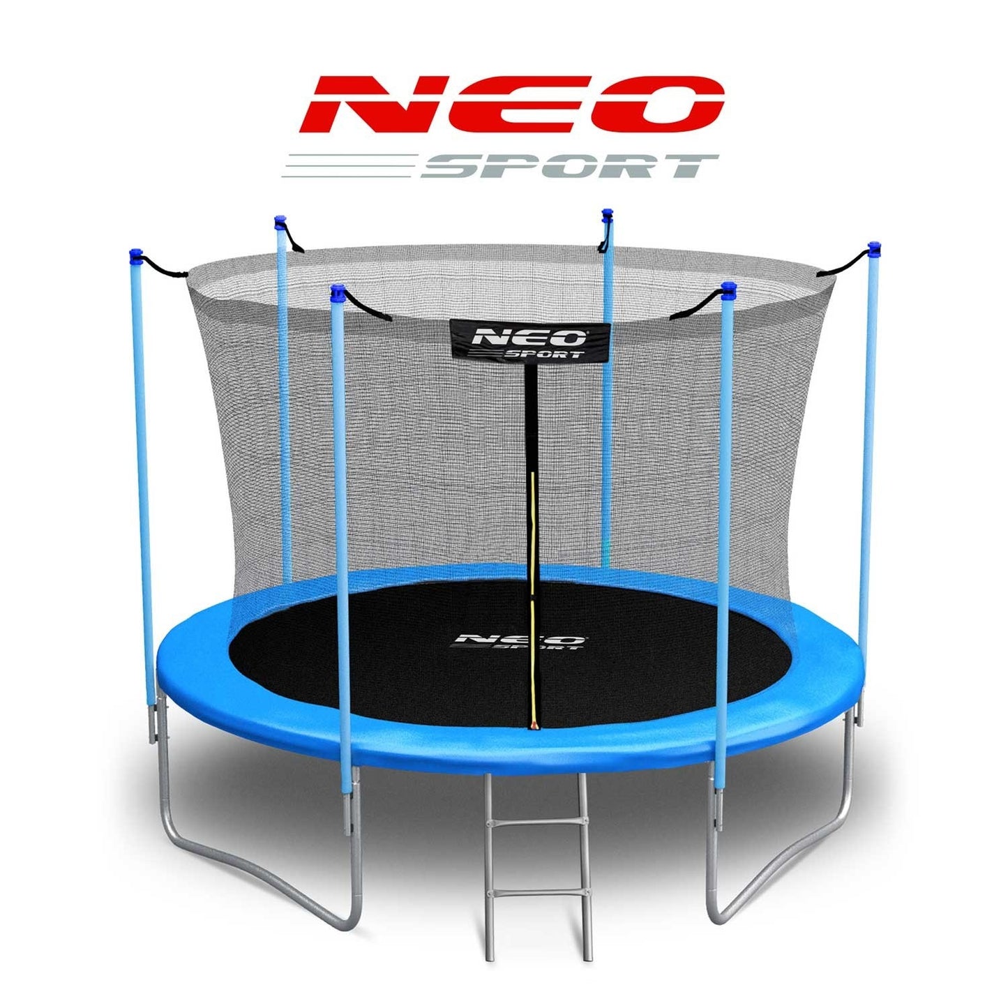 6ft/183cm garden trampoline with inner net and Neo-Sport ladder