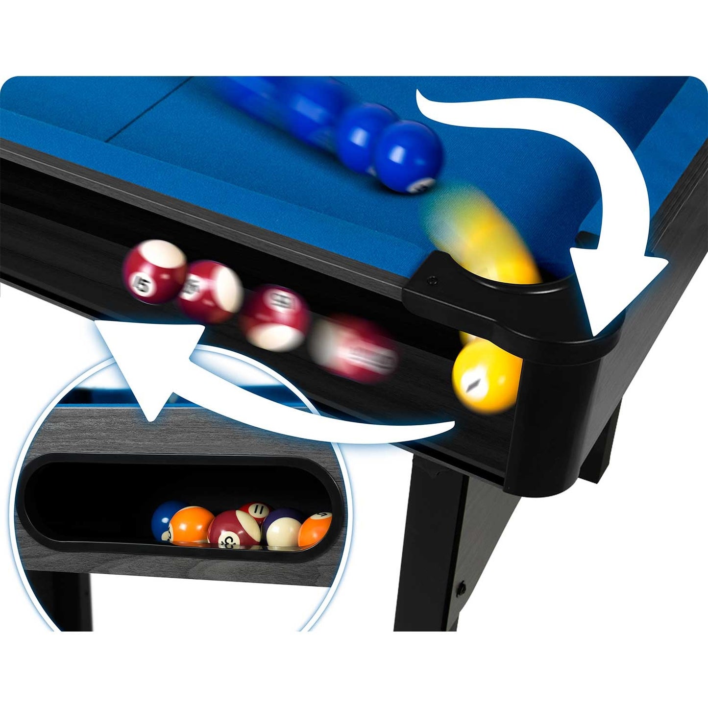 6ft Billiard Table Set with Accessories – Home Use