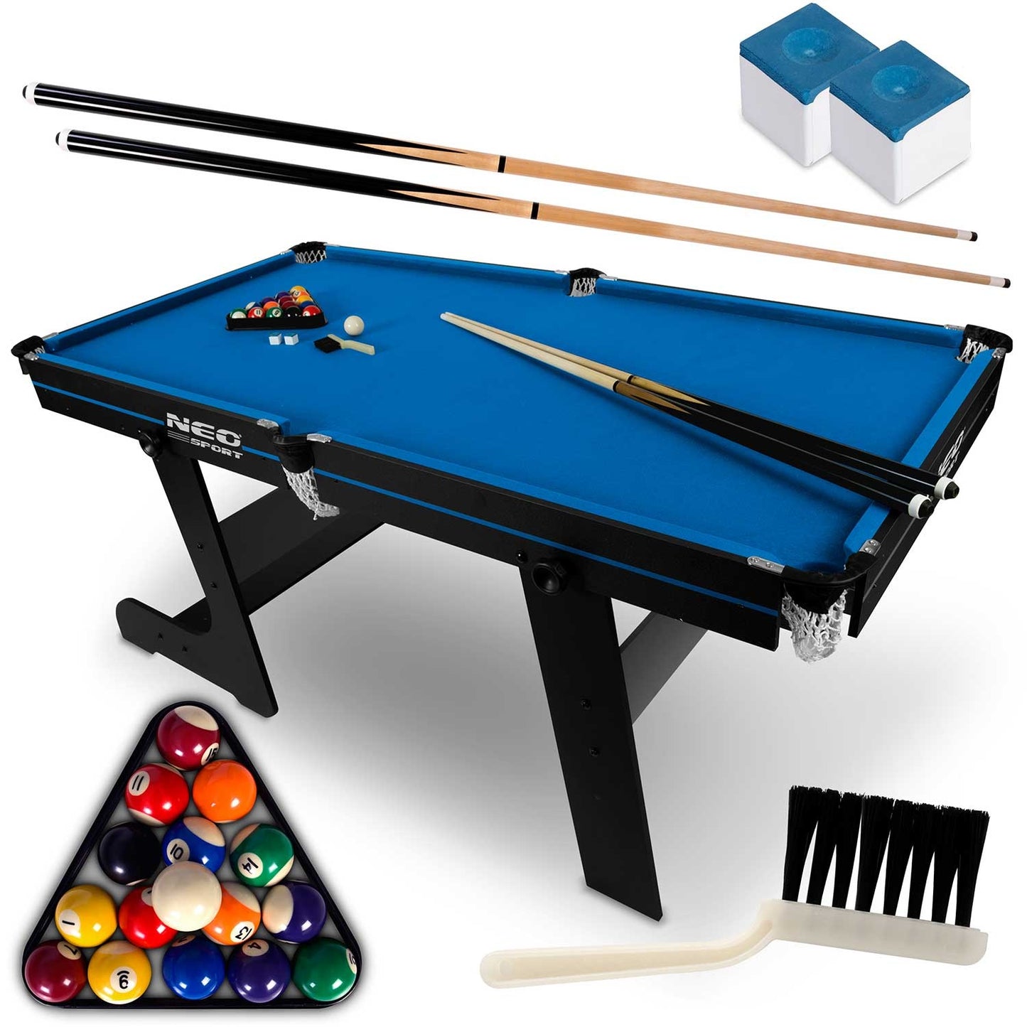 6ft billiard table set, large billiard table, billiard table, Neo-Sport NS-808