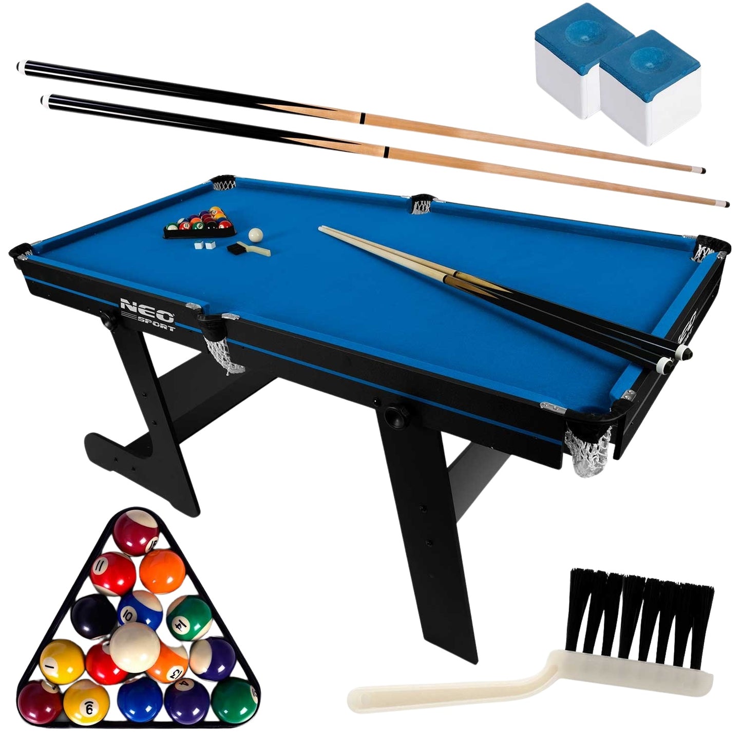 6ft billiard table set, large billiard table, billiard table, Neo-Sport NS-808