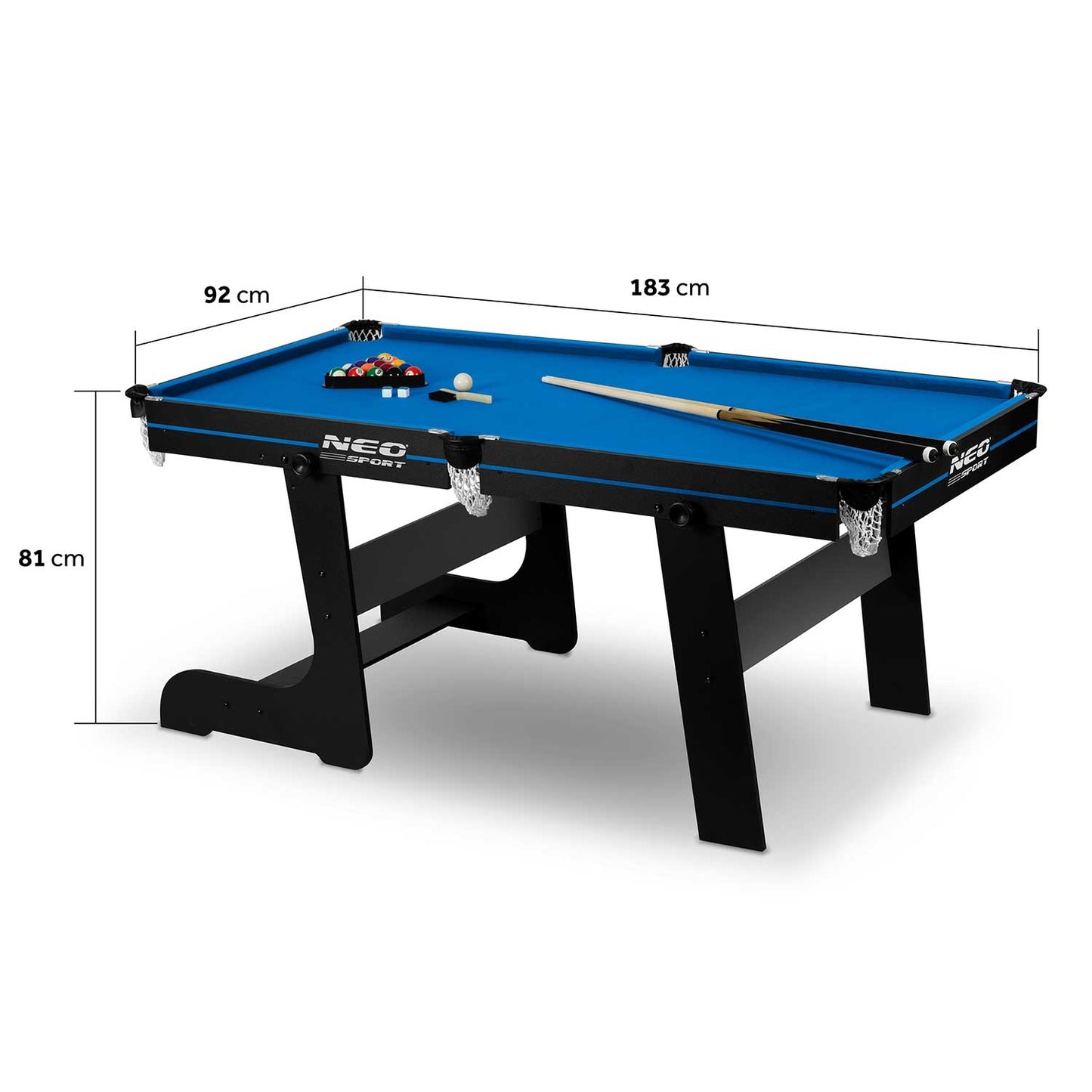 6ft billiard table set, large billiard table, billiard table, Neo-Sport NS-808