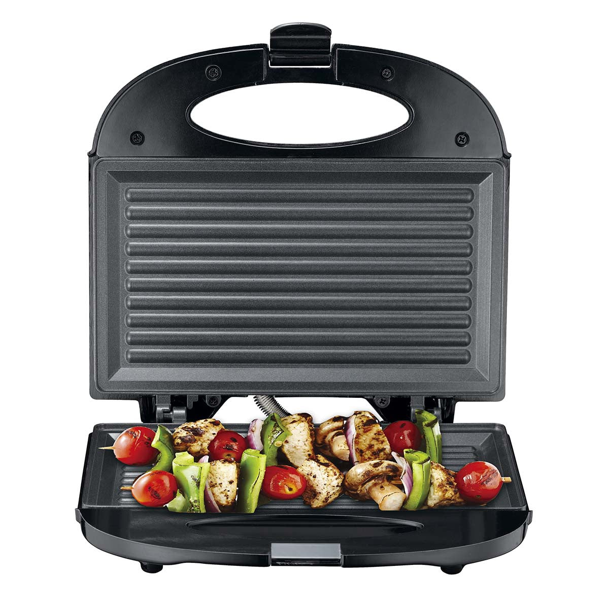 750W Sandwich Maker with Non-Stick Grill Plates