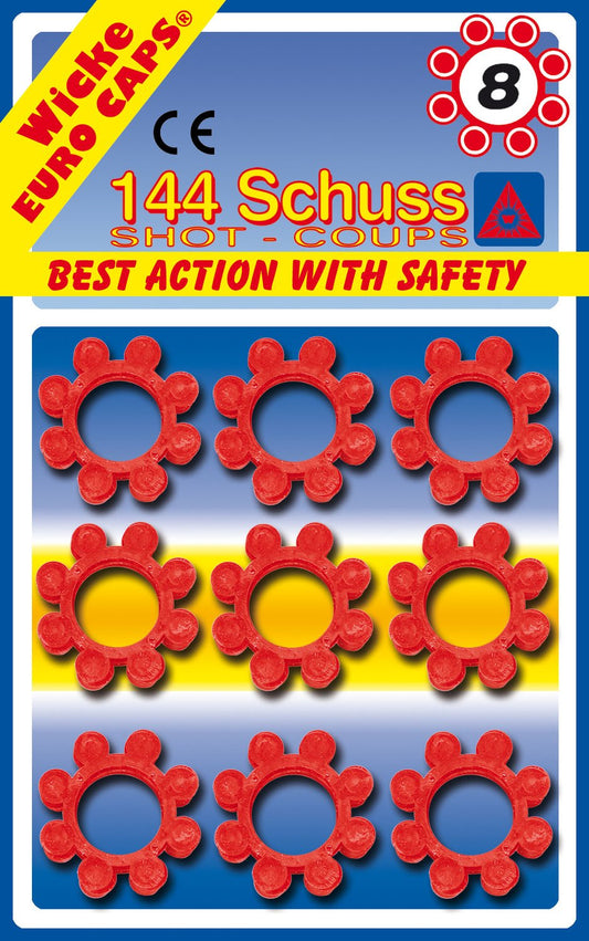 8-Shot Ring Caps, 144 Shots, Toy Gun Accessory
