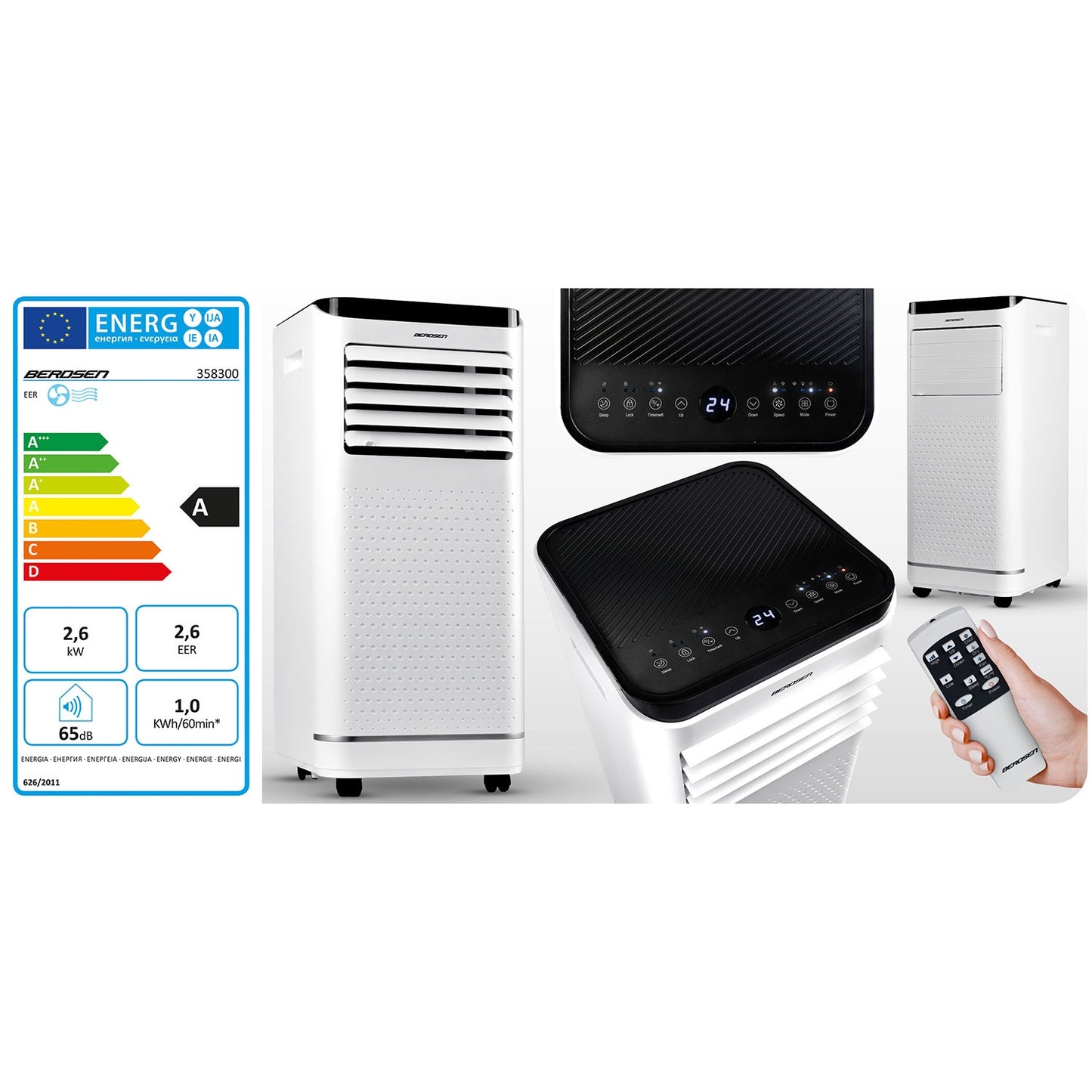 9000 BTU Berdsen BD-583 Portable Air Conditioner