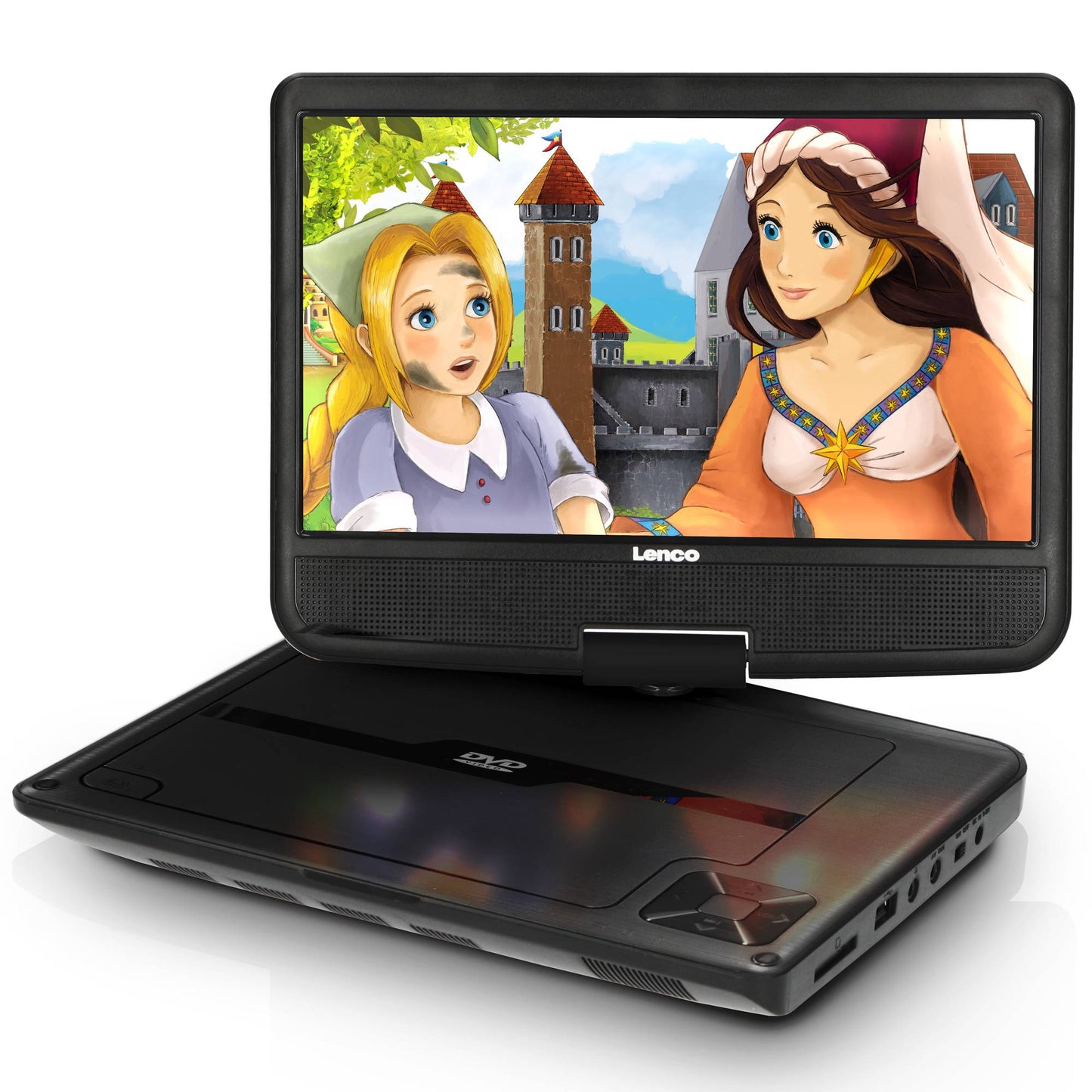 9-Inch Portable DVD Player with Bracket, Black