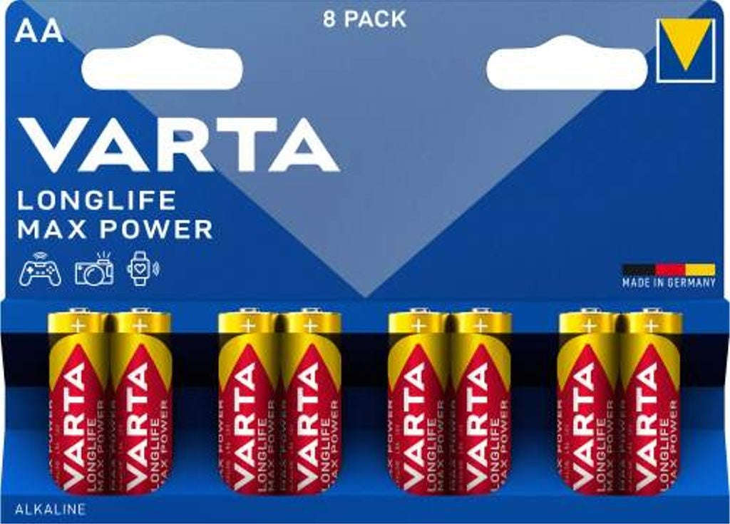 AA Longlife Max Power LR6 Alkaline 8-pack