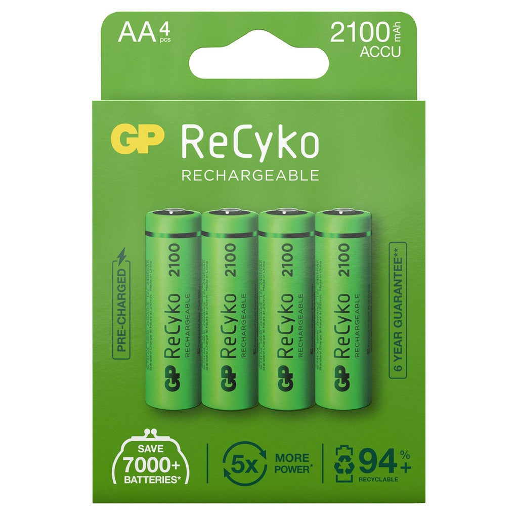 AA ReCyko GP 2100mAh NI-MH - 4 pack