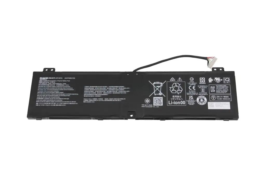 ACER Battery 4930mAh, 76Wh, 4S1P, Ap21B7Q