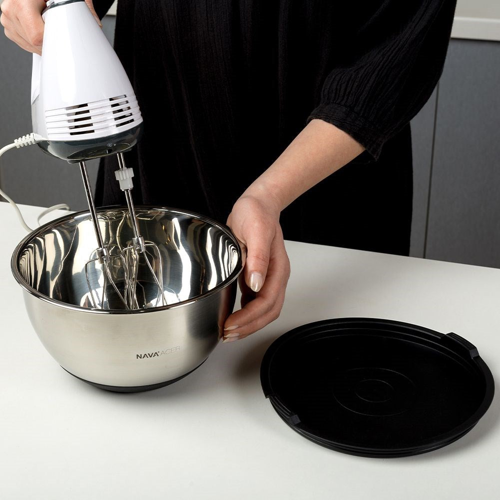 ACER steel kitchen bowl with non-slip lid 29.5 cm, 8 l