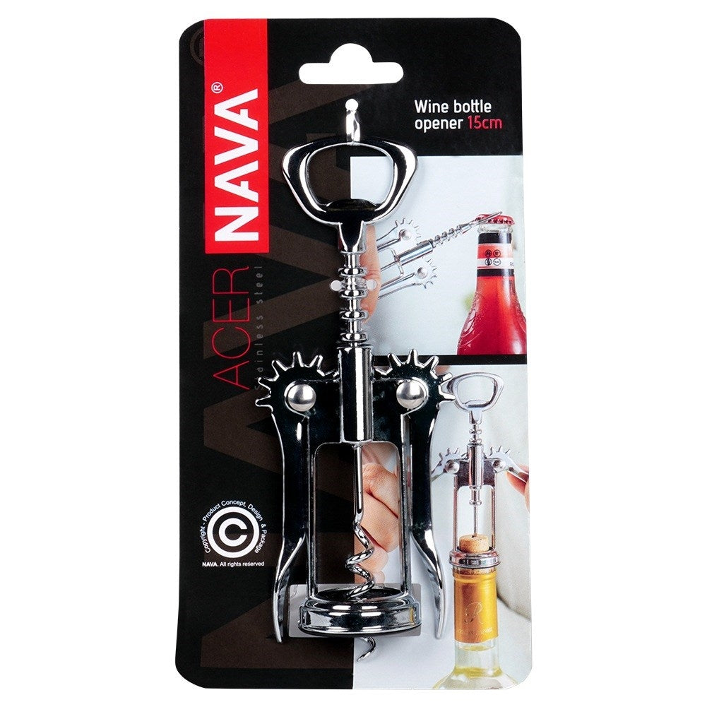 ACER steel wine corkscrew 15 cm