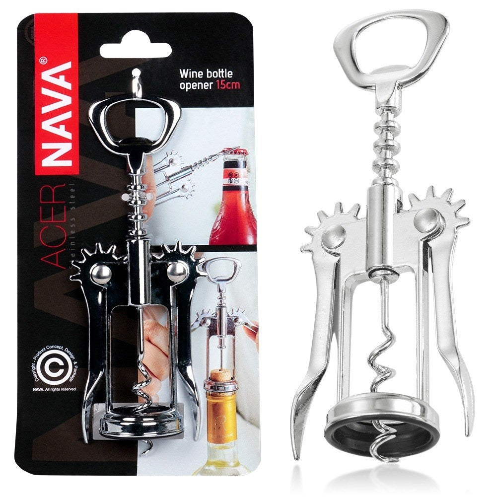 ACER steel wine corkscrew 15 cm