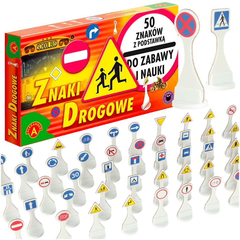 ALEXANDER Road Signs educational toy 50 signs 4+