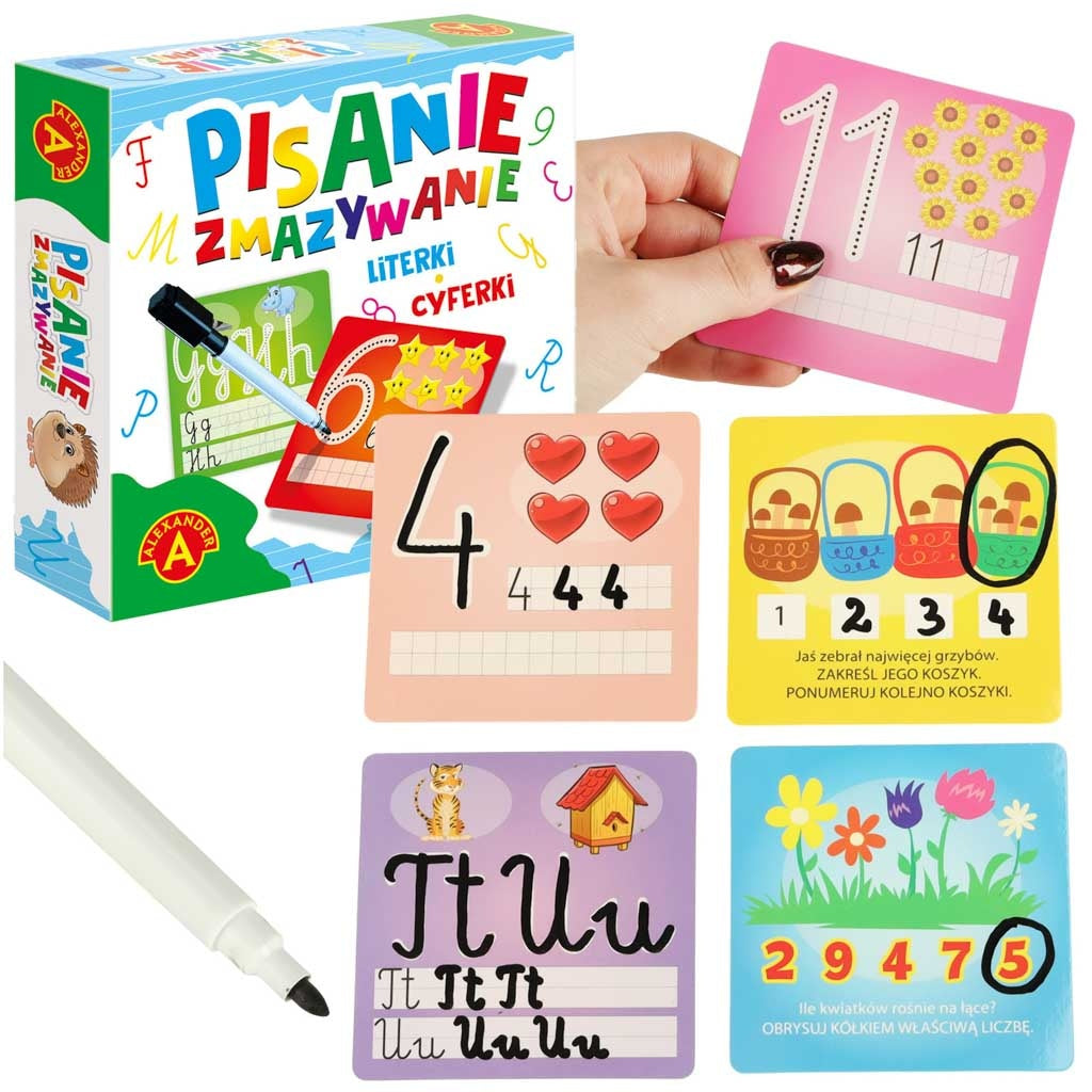 ALEXANDER Writing and erasing learning cards