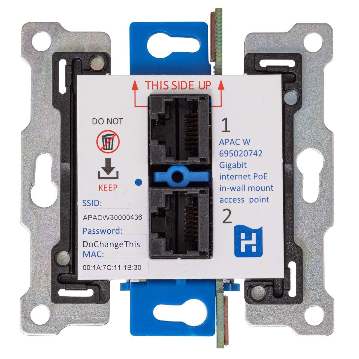 APAC W Gigabit internet PoE in-wall access point | Shopconcept