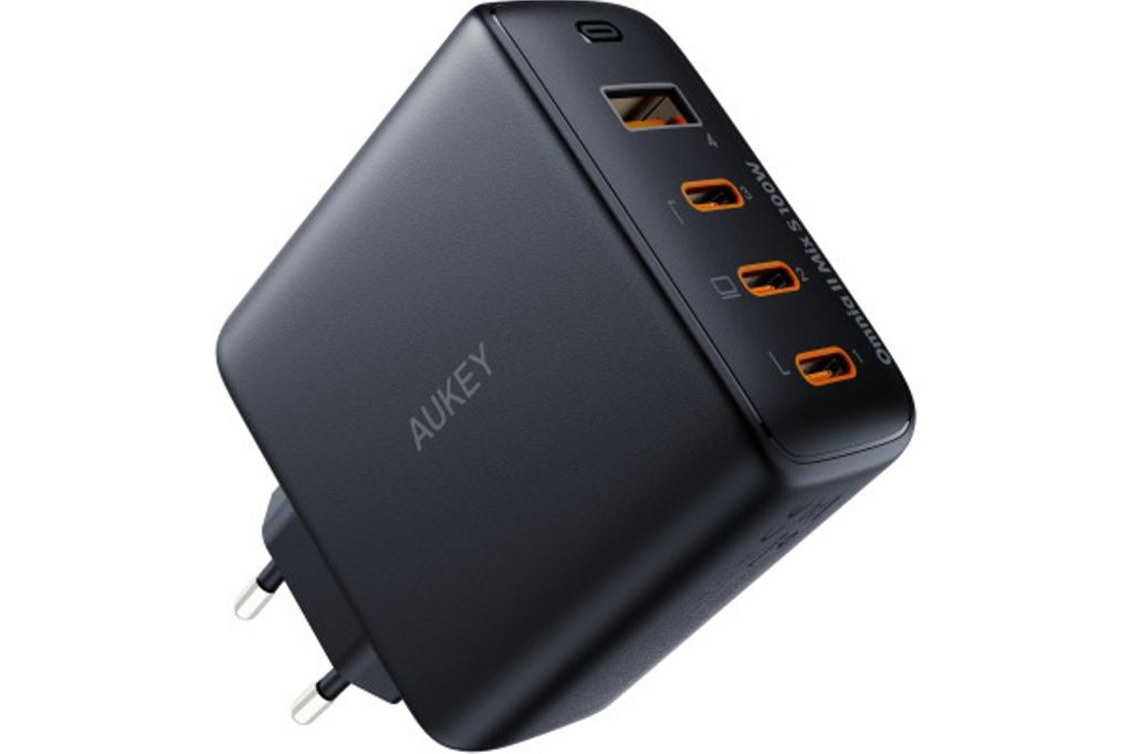 AUKEY Omnia II Wall Charger 3xUSB-C + USB-A PD, GaN, 100W - Black