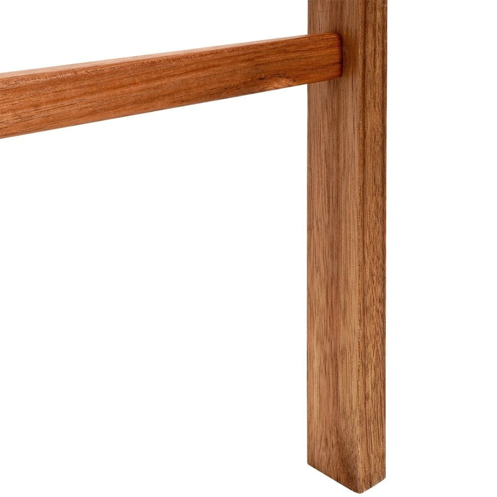 Acacia wood ladder with 6 steps for towels and decoration
