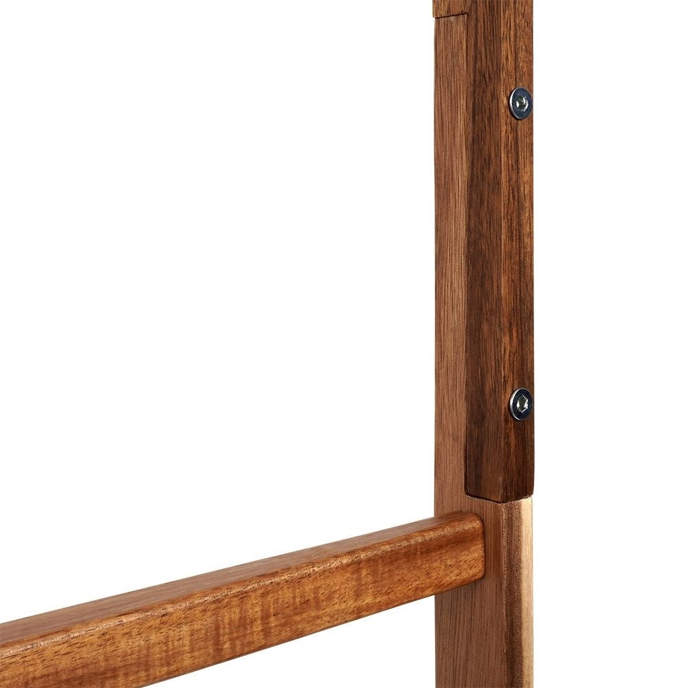 Acacia wood ladder with 6 steps for towels and decoration