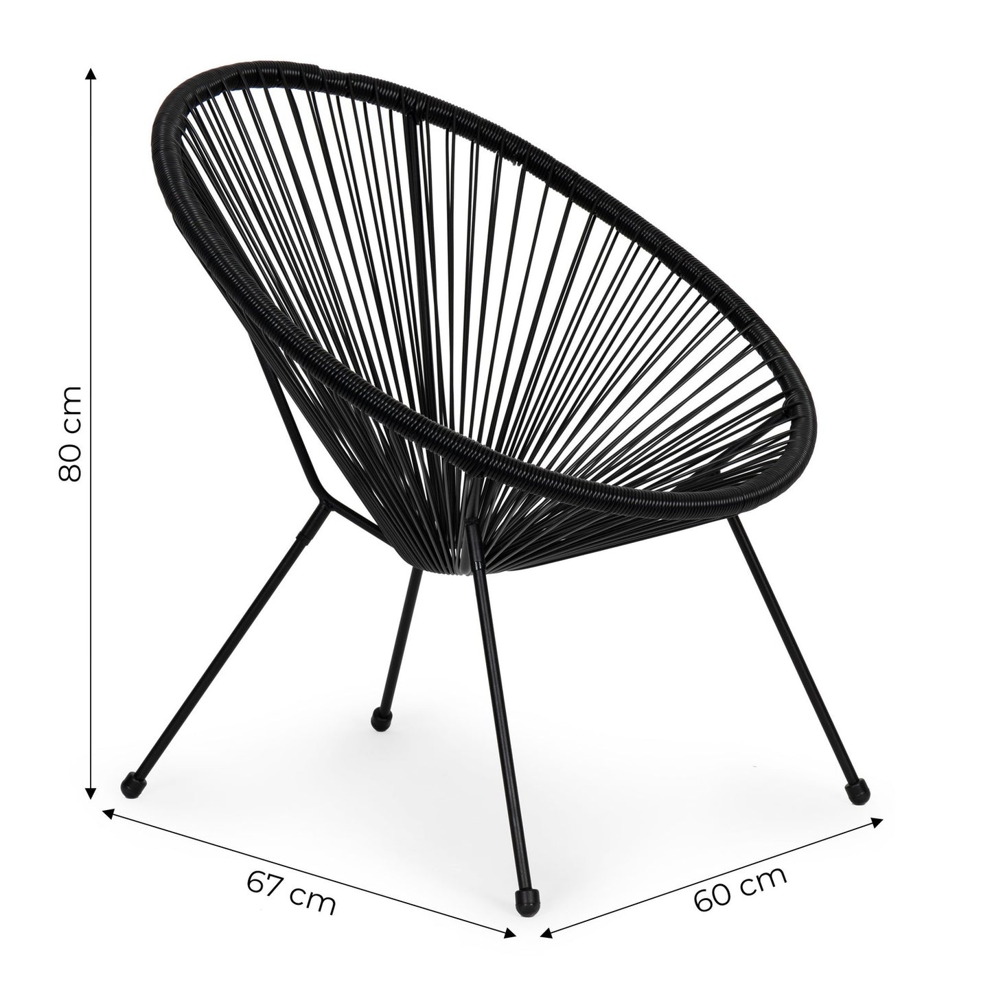 Acapulco armchair garden chair technorattan 2 pcs.
