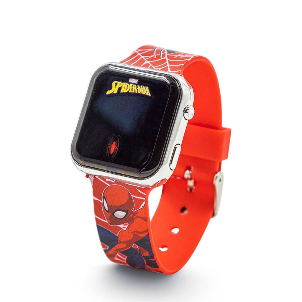 Accutime LED-klocka för barn – Spiderman