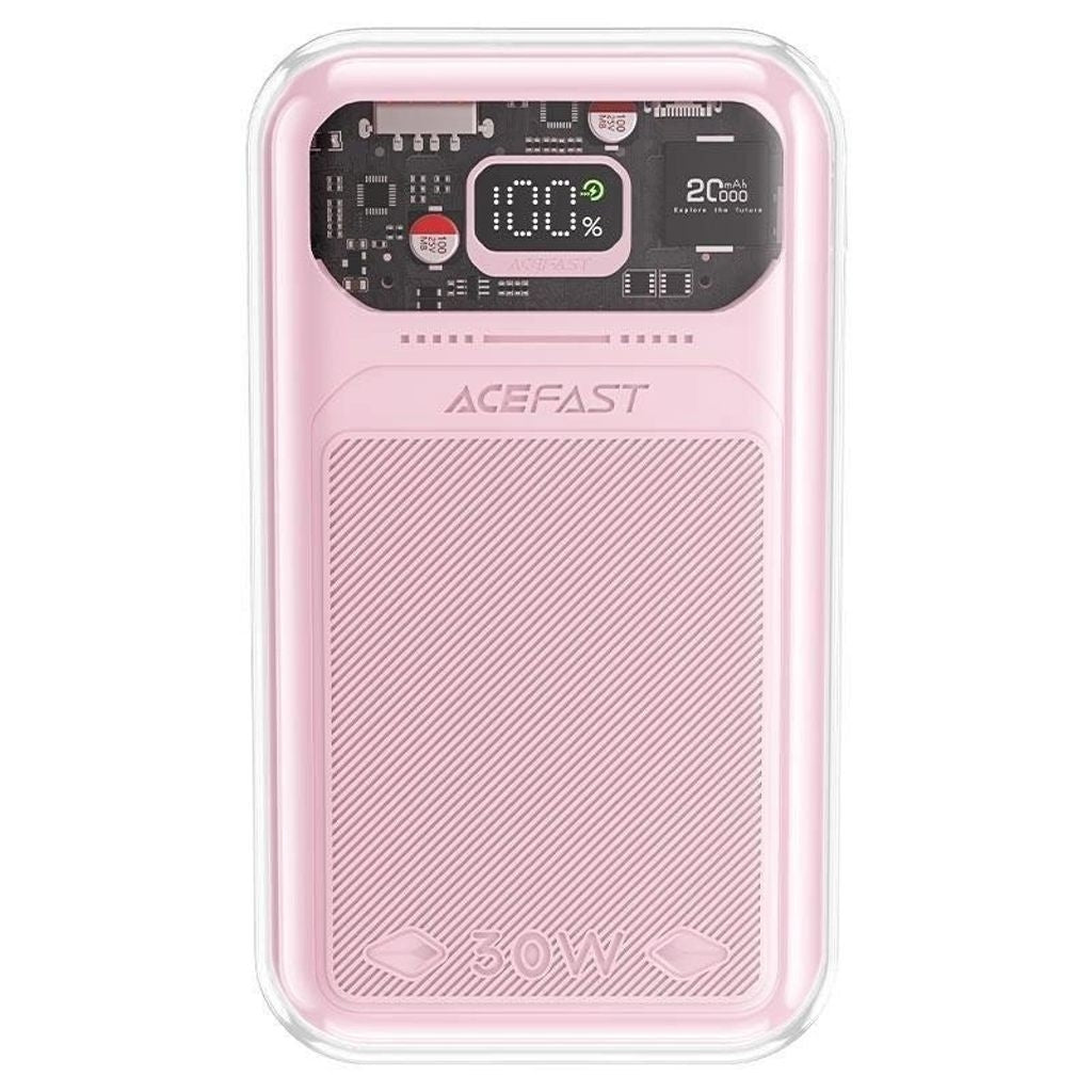 Acefast Powerbank 20000mAh Quick Charge 30W Sparkling Series - Pink