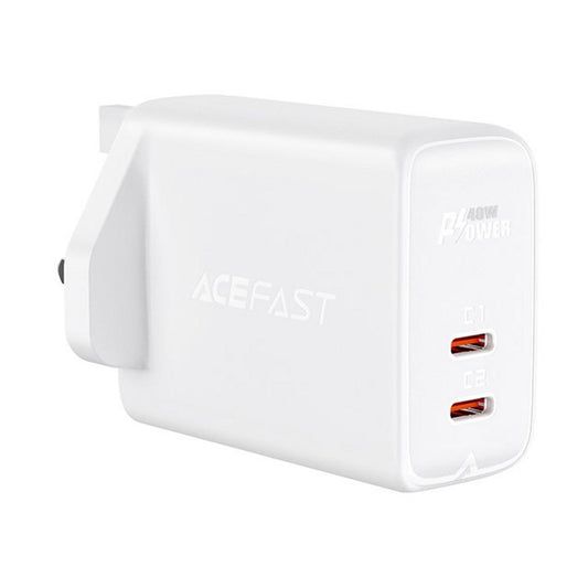 Acefast Wall charger 2xUSB-C 40W, UK