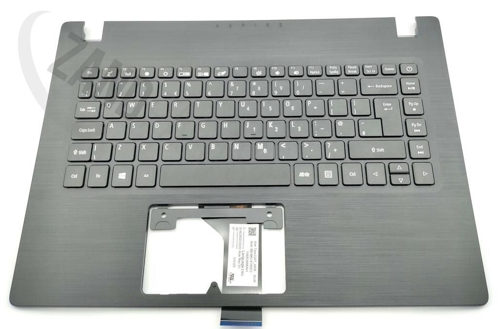 Acer A114-32/A314-21/A314-32 Keyboard (UK-English) & Upper Cover (Black)