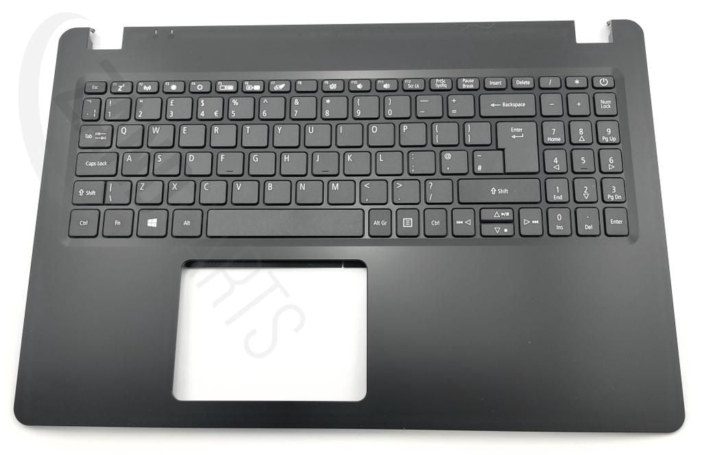 Acer A315-42/A315-54(K) Keyboard (UK-English) & Upper Cover (Black)