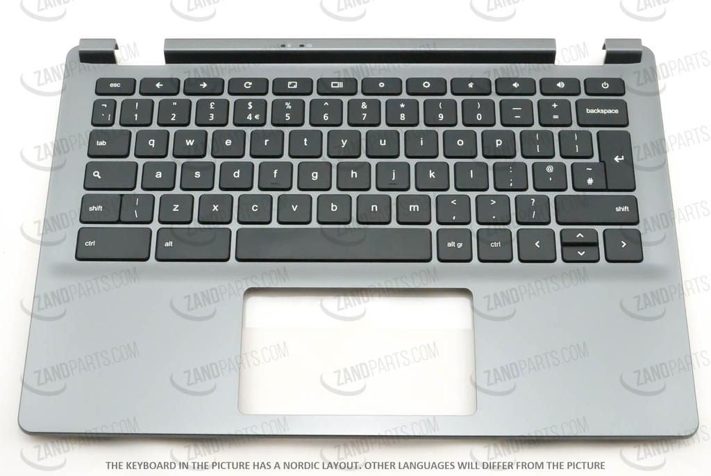 Acer C731/C731T Keyboard (US-English International) & Upper Cover (Iron Gray)