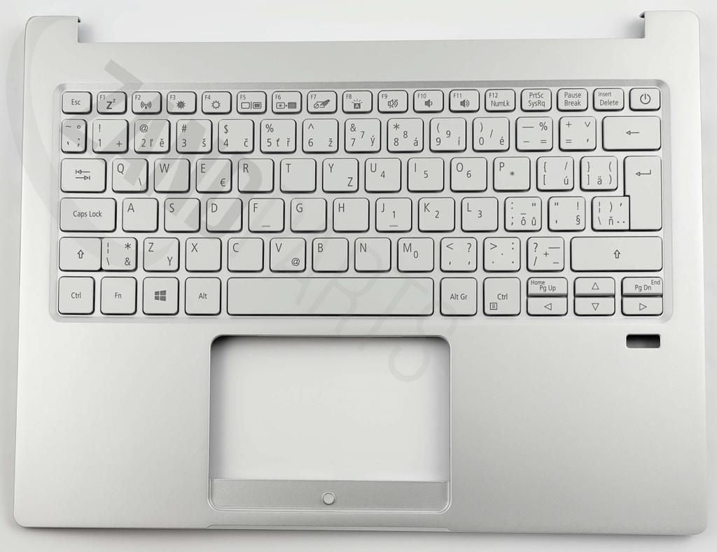 Acer SF313-52(G)/SF313-53 Keyboard (Czech/Slovak) (Backlight) & Upper Cover (Silver)