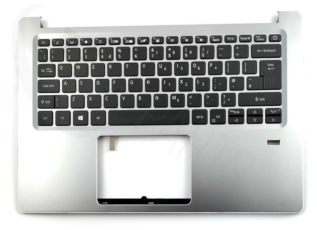 Acer SF314 Keyboard (UK-English) BL & Upper Cover (Silver)