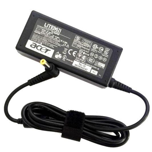 Acer nätadapter 65W19V, gul, automatisk avstängning