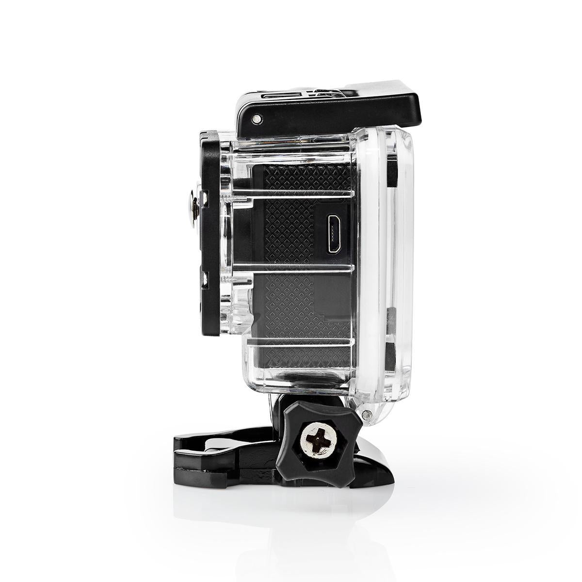 Action Camera | Simple Screen | 720p@30fps | 5 MPixel | Waterproof up to: 30.0 m | 90 min | Wi-Fi | App available for: Android™ / IOS | Brackets included | Black