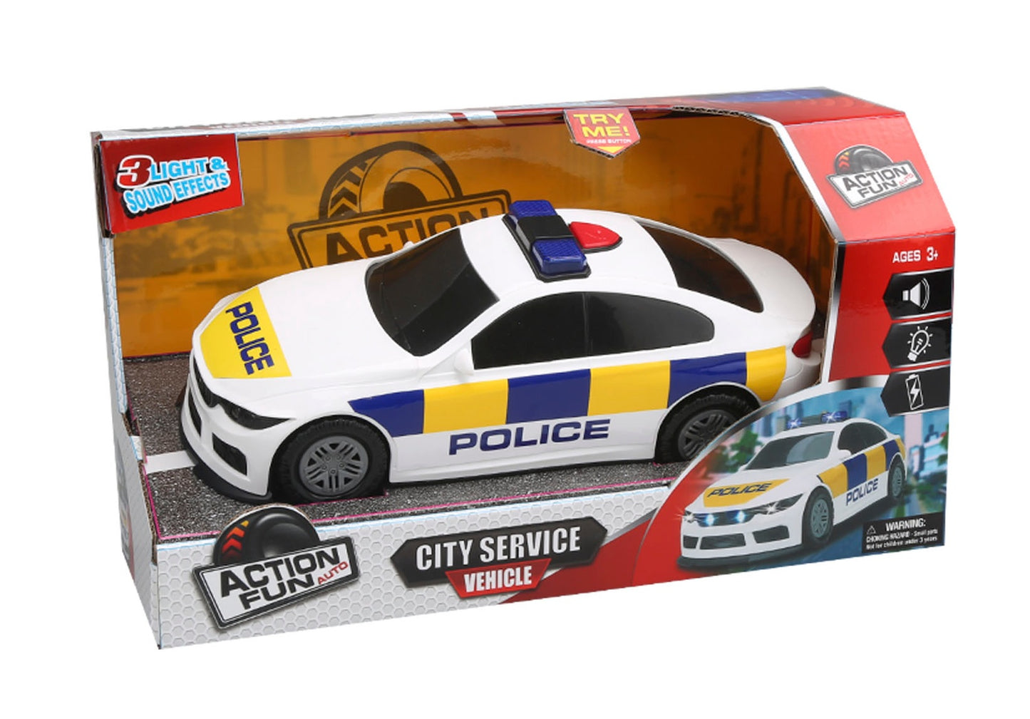 Action Fun Friction Power Police Car