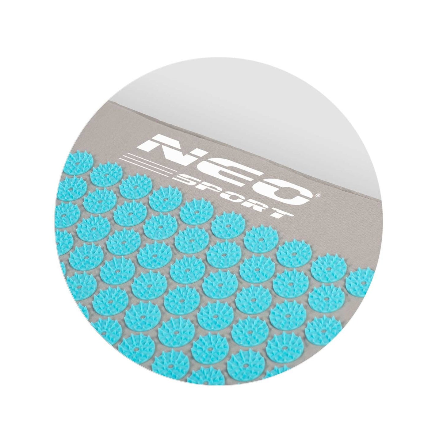 Acupressure mat with Spikes Neo-Sport NS-900 Grey-Turquoise