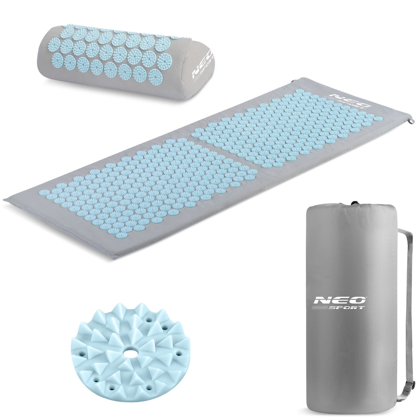 Acupressure mat with Spikes Neo-Sport NS-901 Grey/Blue