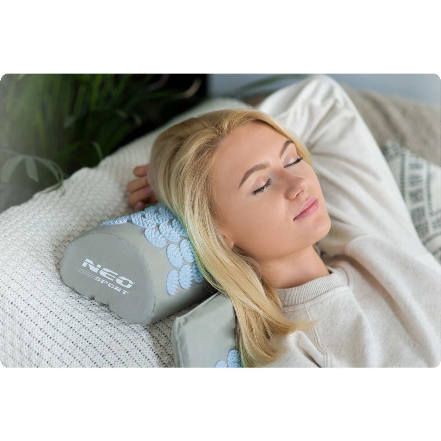 Acupressure mat with Spikes Neo-Sport NS-901 Grey/Blue