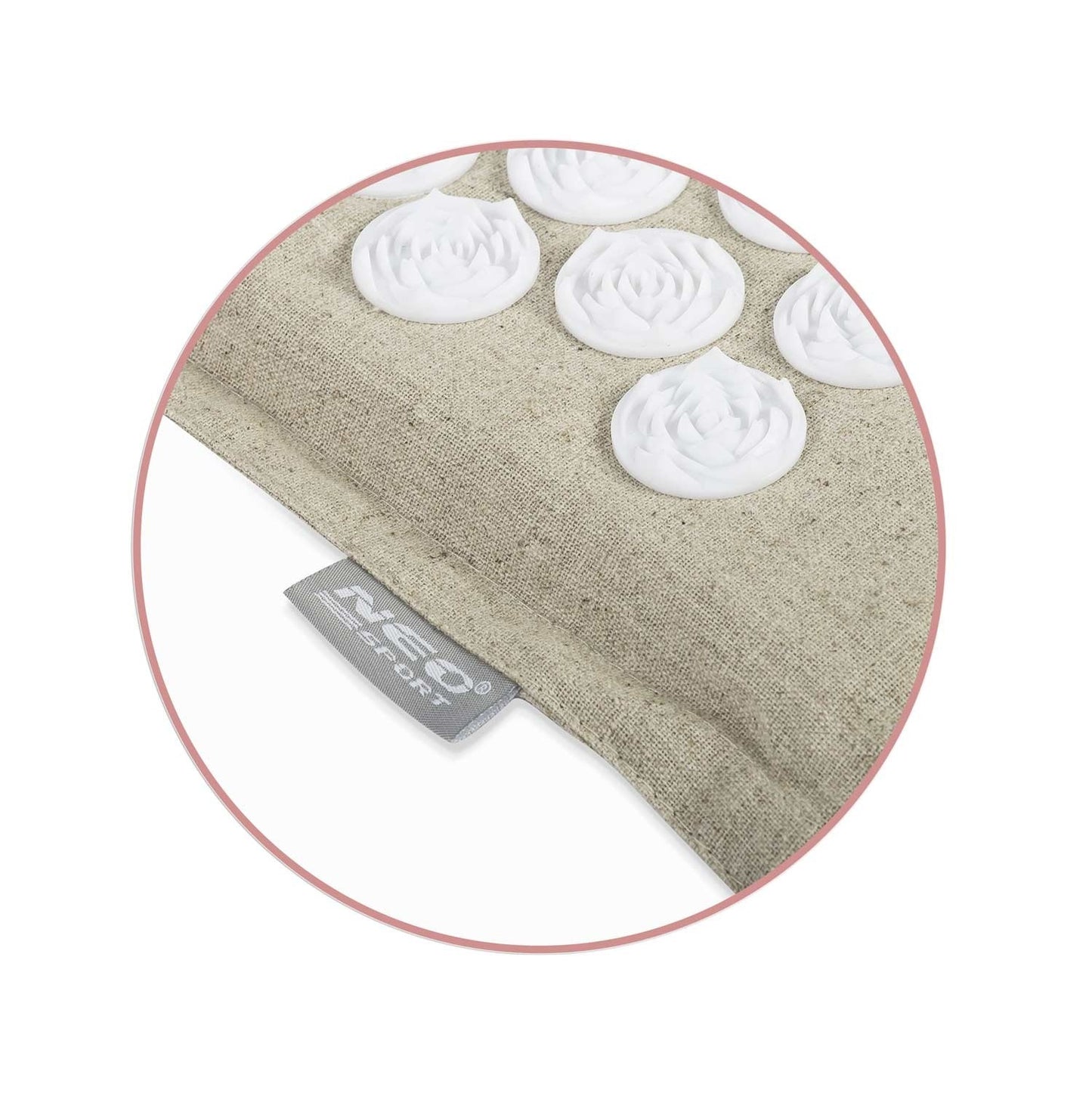 Acupressure mat with spikes Neo-Sport NS902 - Grey/White