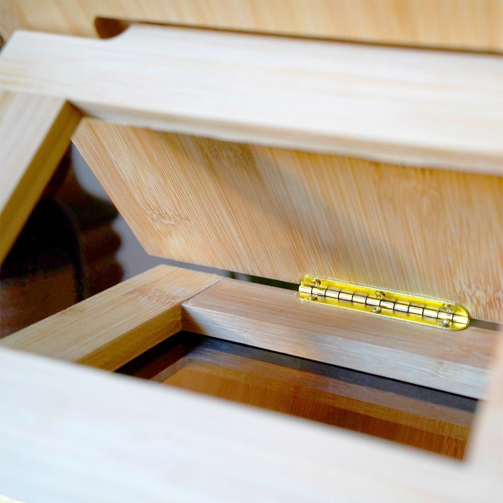 Adjustable Bamboo Tablet Holder for Work and Study