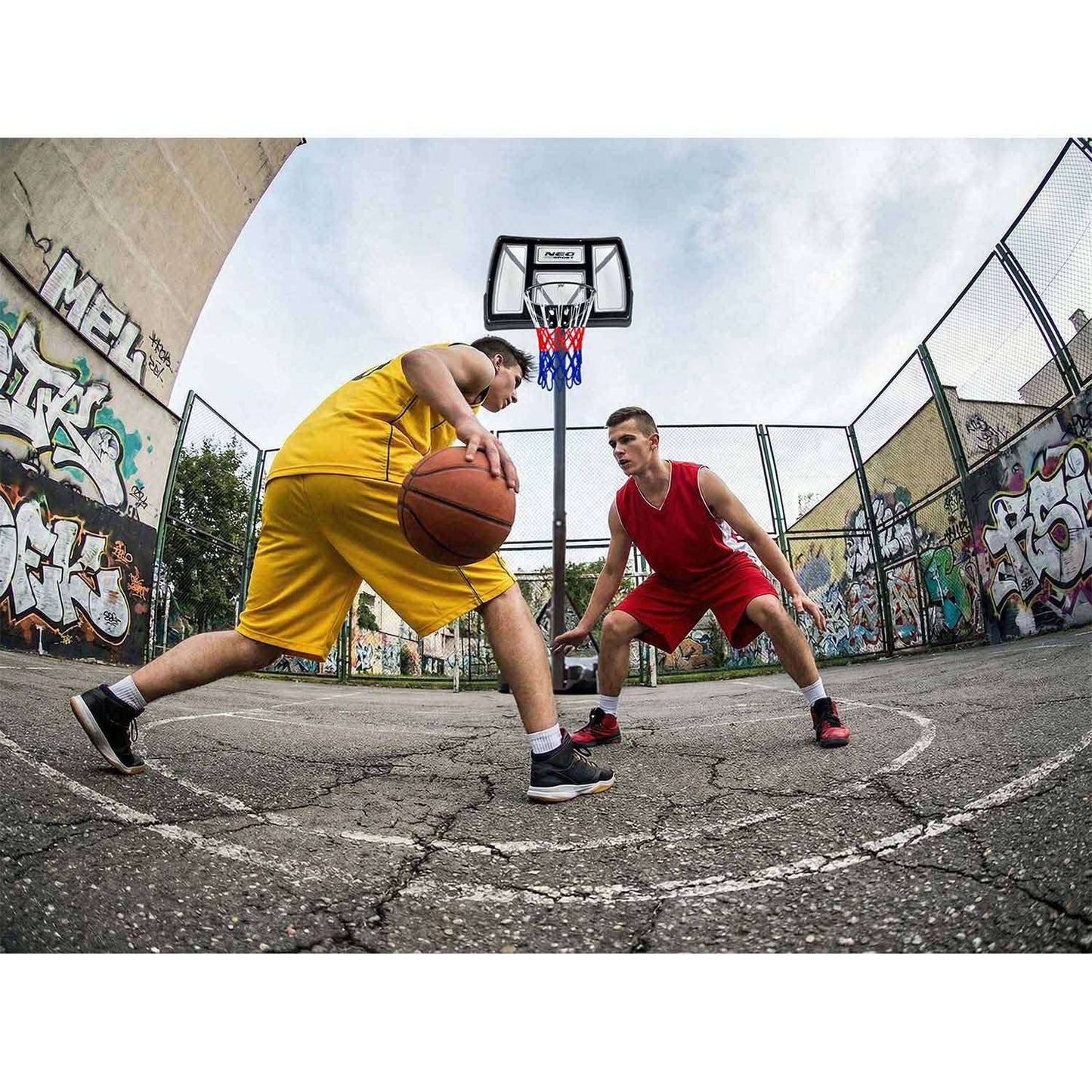 Adjustable Basketball Hoop 1.35m-3m for Kids & Adults