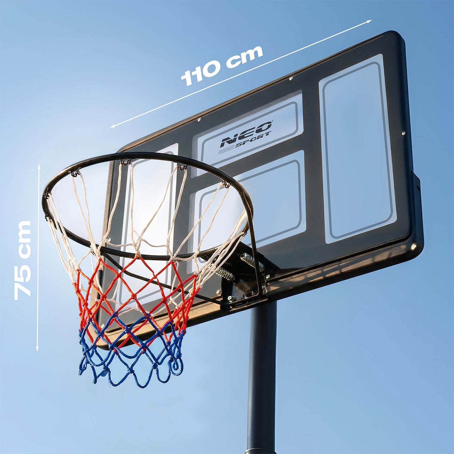 Adjustable Basketball Hoop 1.35m-3m for Kids & Adults