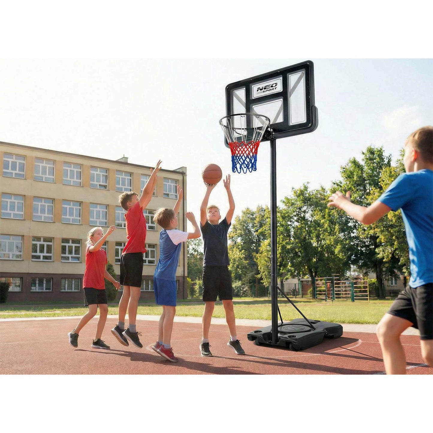 Adjustable Basketball Hoop 1.35m-3m for Kids & Adults