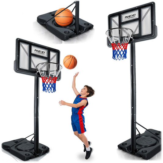 Adjustable Basketball Hoop 1.35m-3m for Kids & Adults