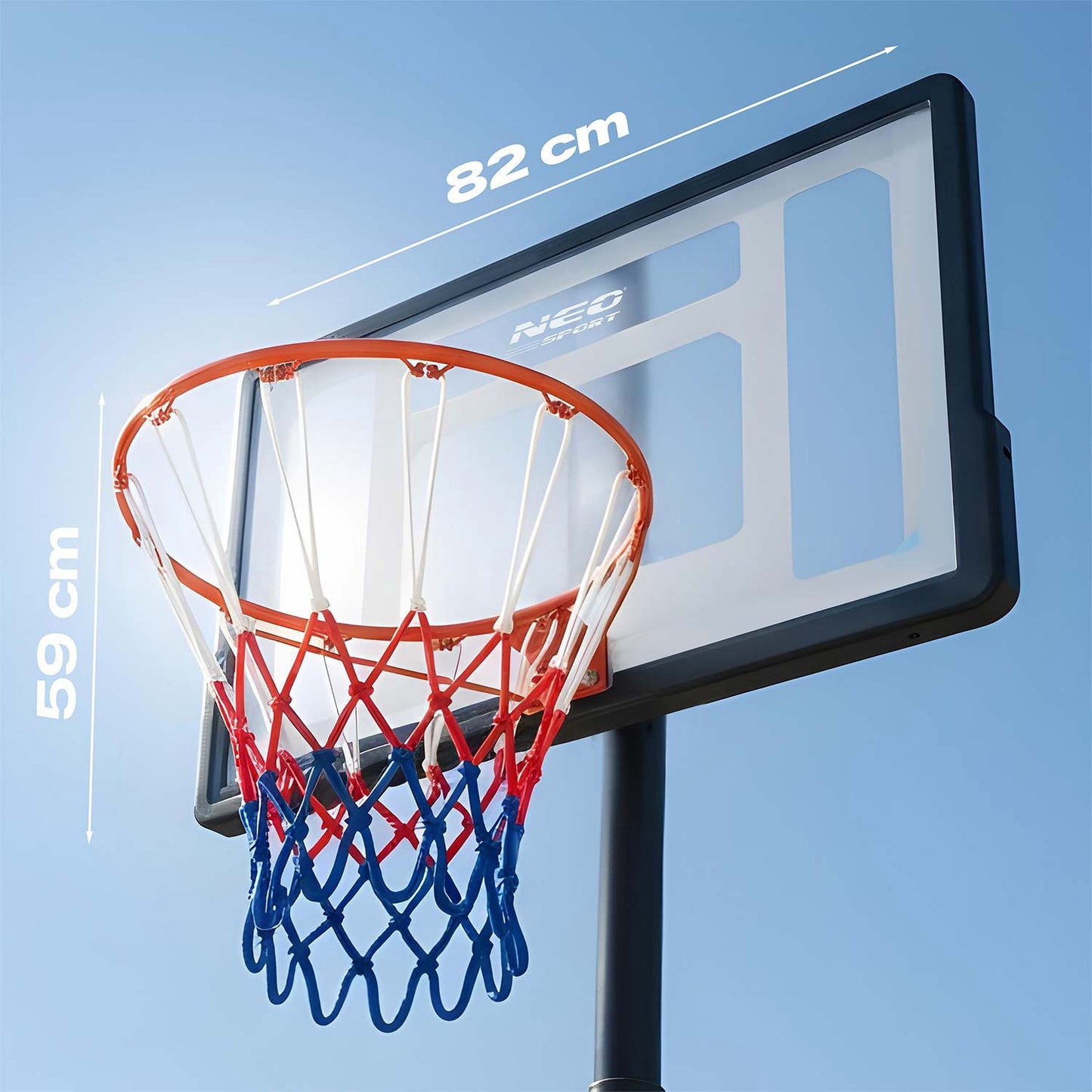 Adjustable Basketball Hoop 1.5m-2.1m for Kids & Adults