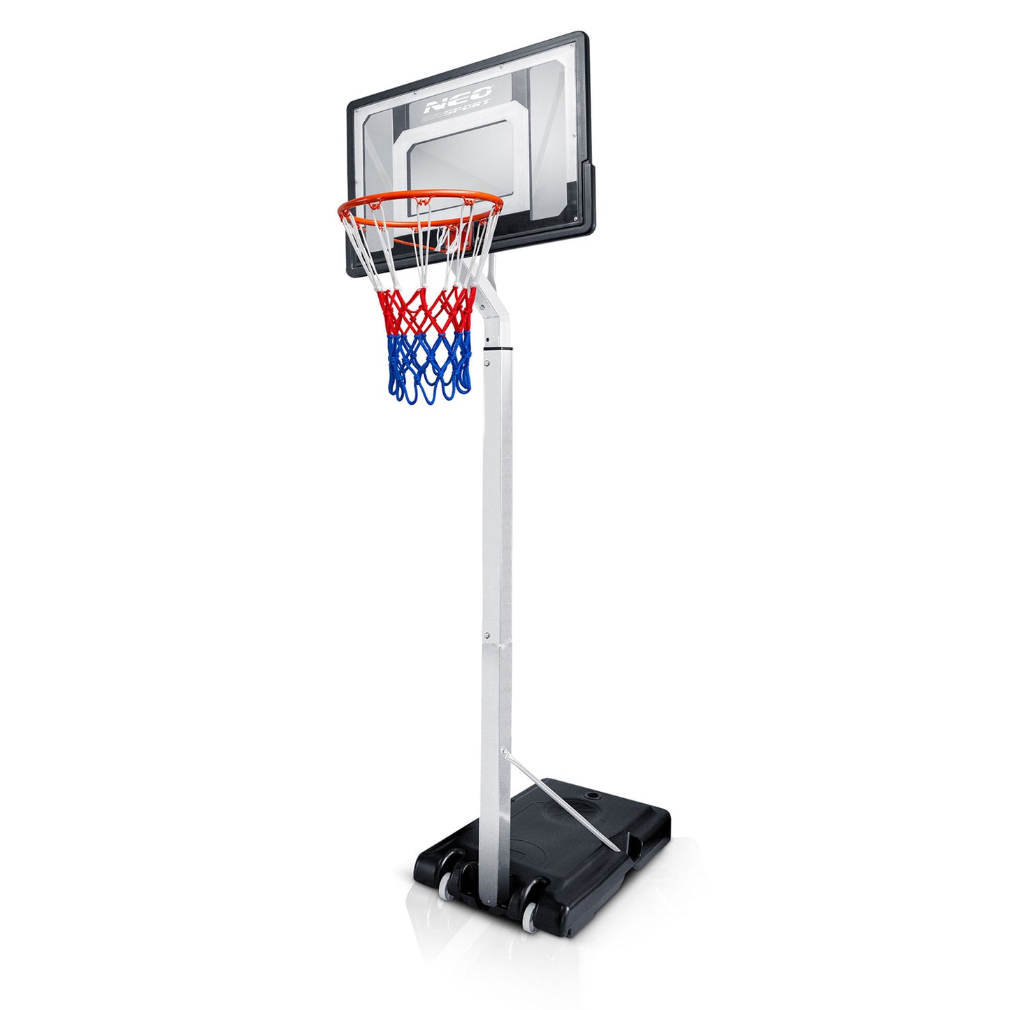 Adjustable Basketball Hoop 1.5m-2.6m, Mobile and Stable