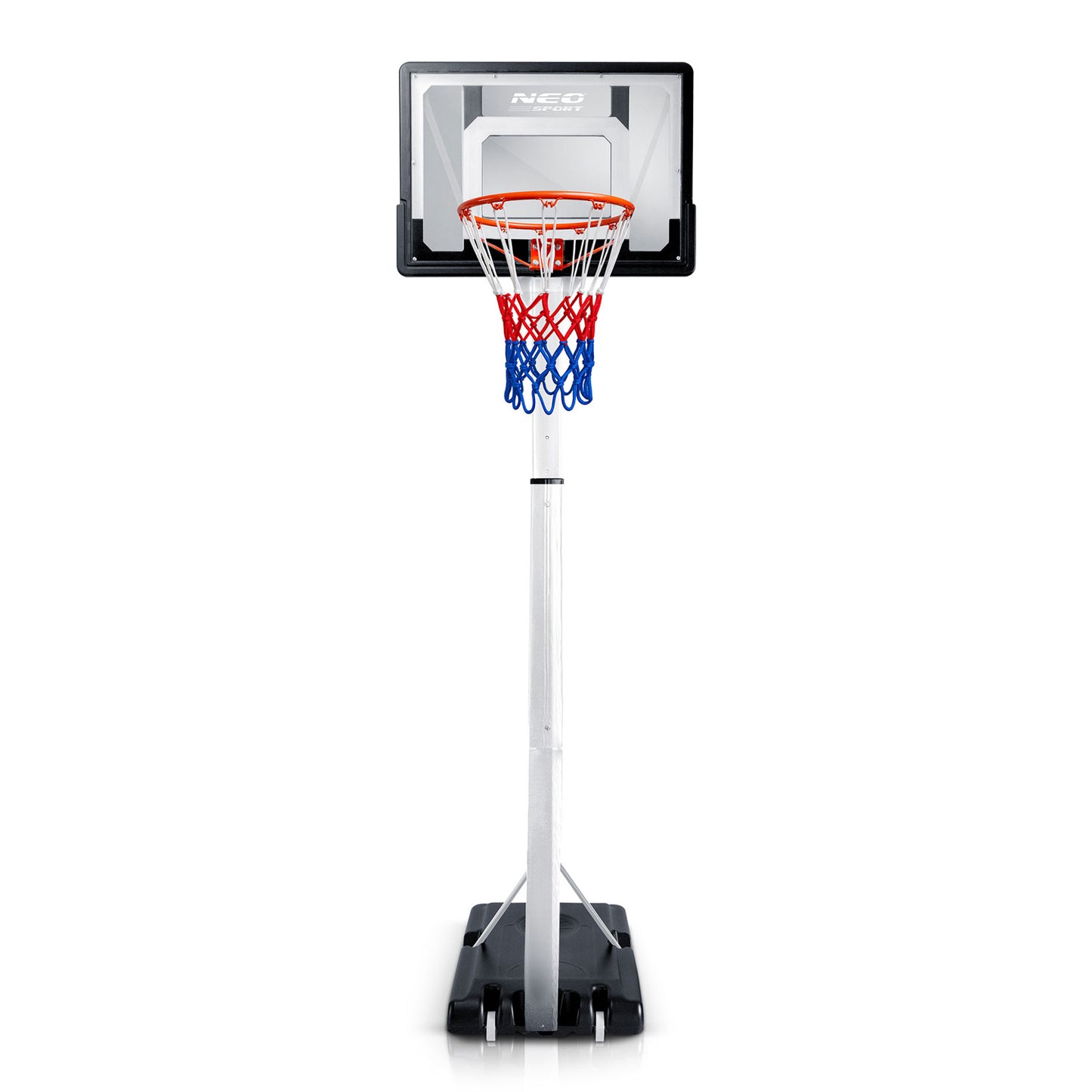 Adjustable Basketball Hoop 1.5m-2.6m, Mobile and Stable